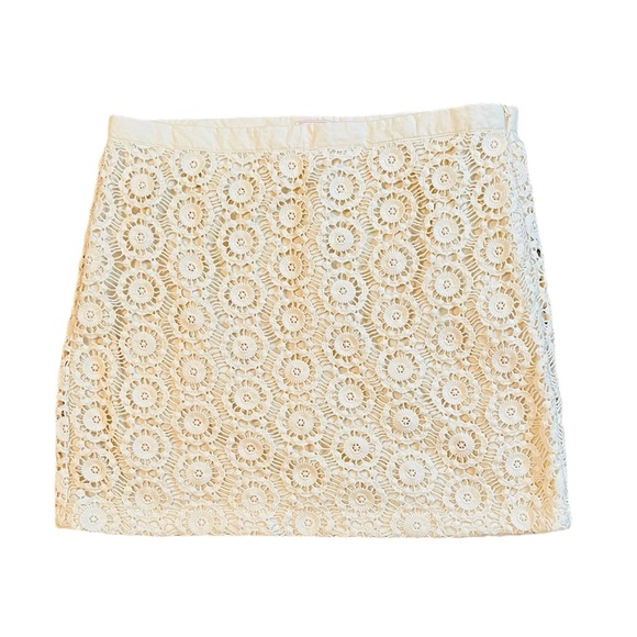 Gap | Women’s Cream Crochet Mini Skirt | Size 6 - Picture 1 of 5